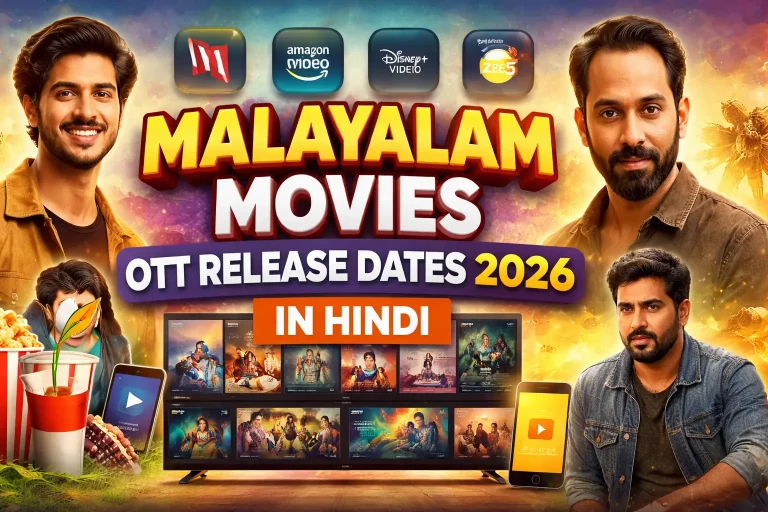 Malayalam movies OTT release dates 2026 in Hindi featuring streaming platforms and popular actors