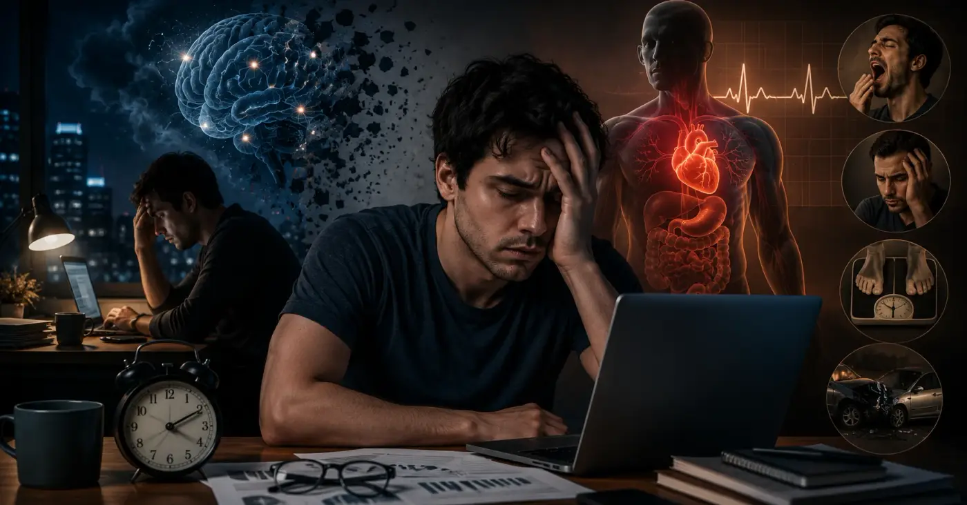 Sleep deprivation effects on brain function, physical health, and work productivity