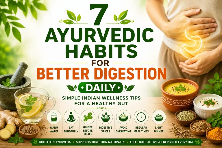 7 Ayurvedic habits for better digestion daily with Indian spices and healthy routine