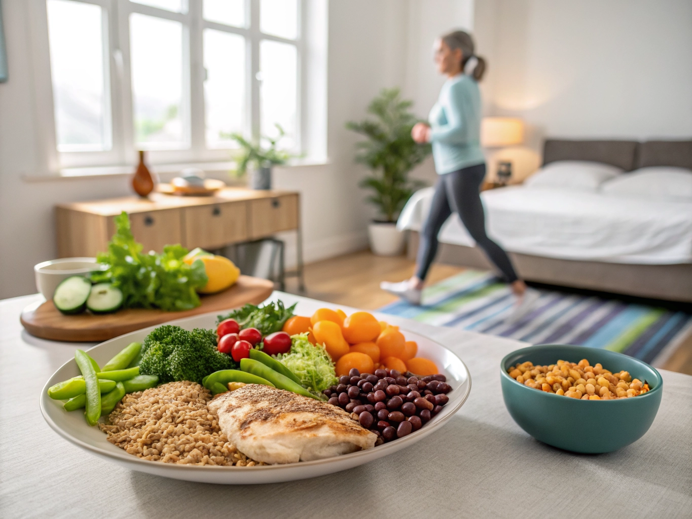 Daily habits to reduce belly fat with healthy food and exercise
