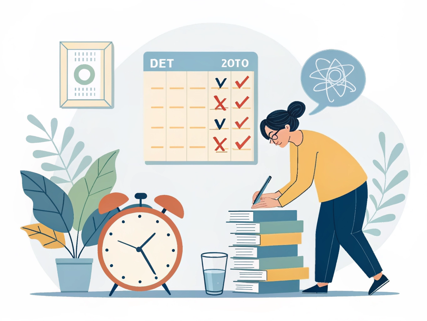 Person practicing self-discipline by planning goals and building daily habits for personal growth and success.