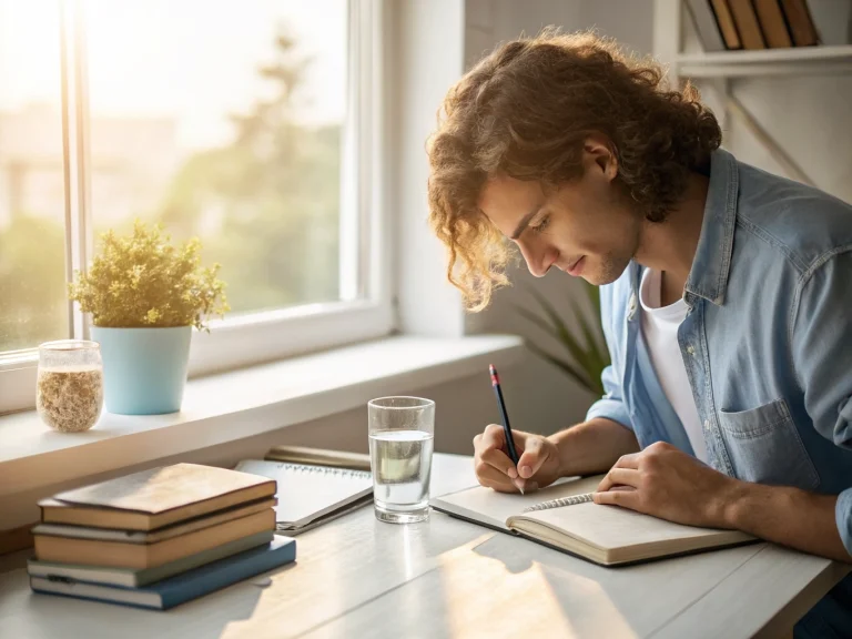 How to improve yourself every day with journaling, reading, healthy habits, and personal growth.