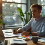 Goal-setting techniques with SMART planning, productivity, and success strategy